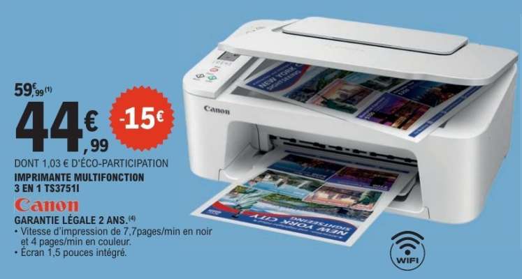 IMPRIMANTE MULTIFONCTION 3 EN 1 TS3751I