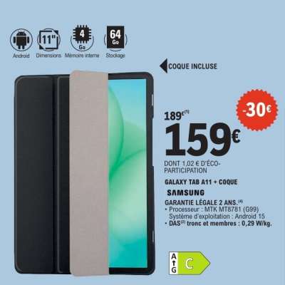 GALAXY TAB A11 + COQUE
