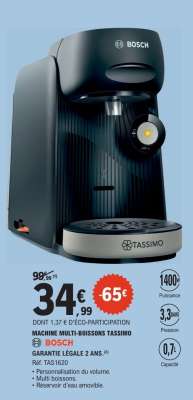 MACHINE MULTI-BOISSONS TASSIMO BOSCH