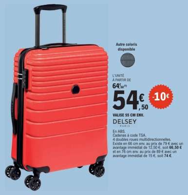 VALISE 55 CM ENV. DELSEY