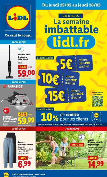 Catalogue Lidl - 25/05/2026 - 28/05/2026.
