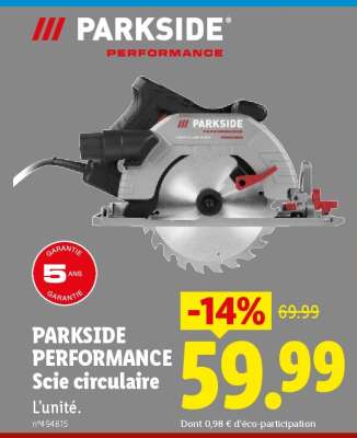 PARKSIDE PERFORMANCE Scie circulaire