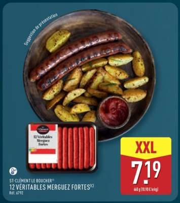 12 Véritables Merguez Fortes