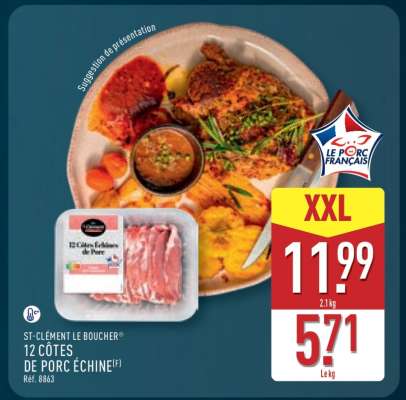 ST-CLÉMENT LE BOUCHER 12 CÔTES DE PORC ÉCHINE
