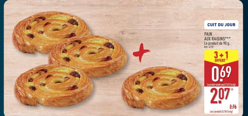 Pain aux raisins