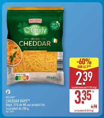 MILSANI CHEDDAR RÂPÉ
