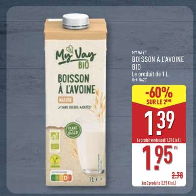MY VAY BIO BOISSON À L'AVOINE