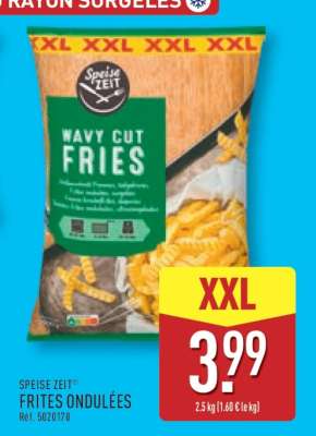 SPEISE ZEIT FRITES ONDULÉES