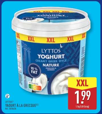 LYTTOS YAOURT À LA GRECQUE