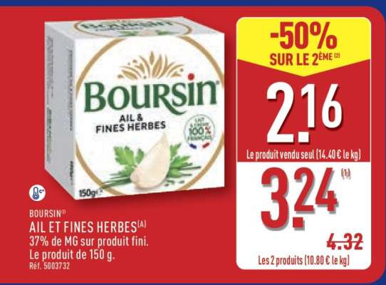 Boursin Ail et Fines Herbes