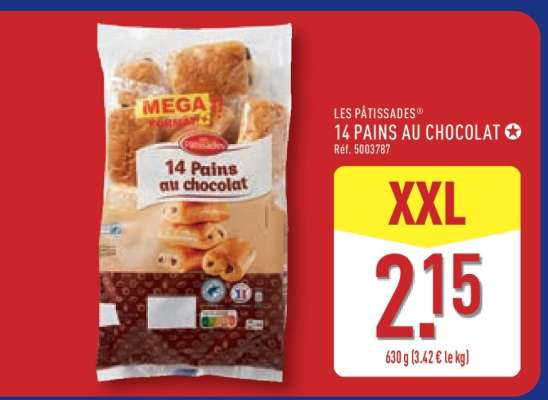 LES PÂTISSADES® 14 PAINS AU CHOCOLAT