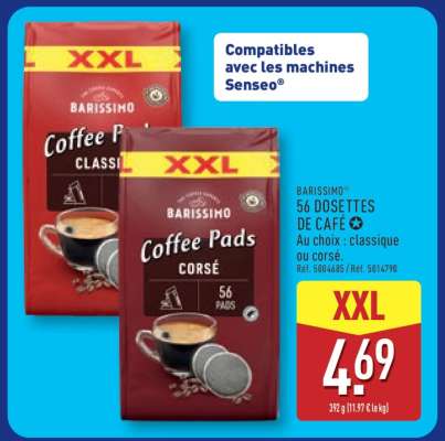 BARISSIMO® 56 DOSETTES DE CAFÉ