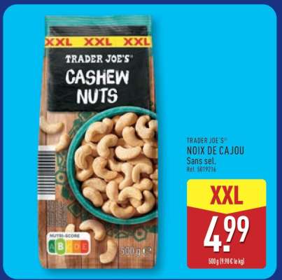 TRADER JOE'S NOIX DE CAJOU