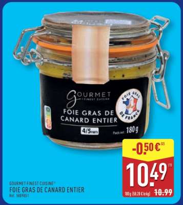 GOURMET FINEST CUISINE® FOIE GRAS DE CANARD ENTIER