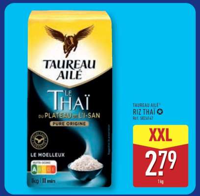 TAUREAU AILÉ Riz Thaï