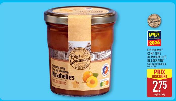 Pays Gourmand Confiture de Mirabelles de Lorraine