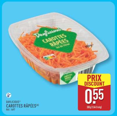 DAYLICIOUS CAROTTES RÂPÉES