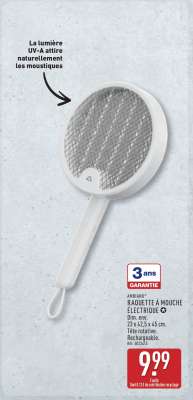 RAQUETTE À MOUCHE ÉLECTRIQUE