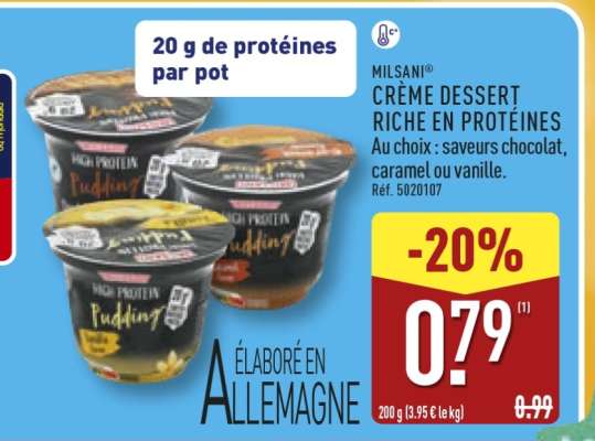 MILSANI® CRÈME DESSERT RICHE EN PROTÉINES