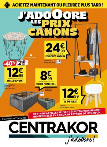 Catalogue Centrakor - 27/05/2026 - 07/06/2026.