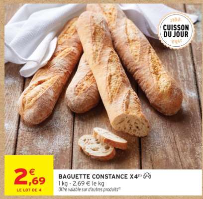 BAGUETTE CONSTANCE X4