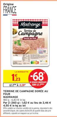 TERRINE DE CAMPAGNE DORÉE AU FOUR