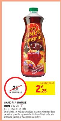 Sangria Rouge Don Simon