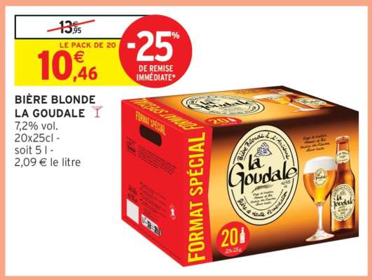 BIÈRE BLONDE 'LA GOUDALE'