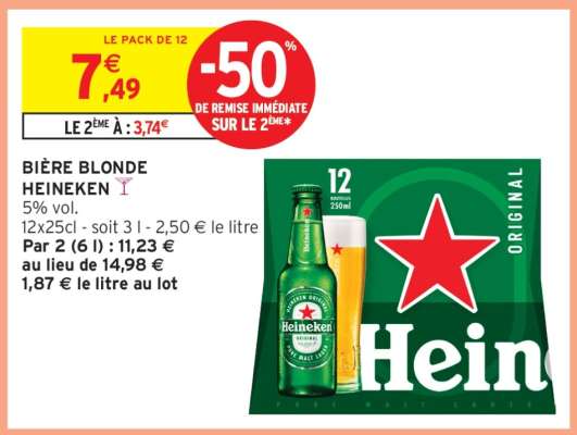 Bière Blonde Heineken*