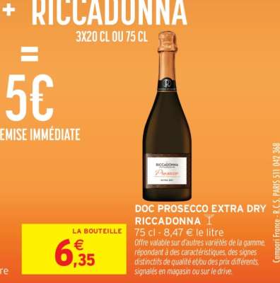 DOC PROSECCO EXTRA DRY RICCADONNA