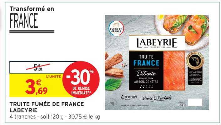 TRUITE FUMÉE DE FRANCE LABEYRIE