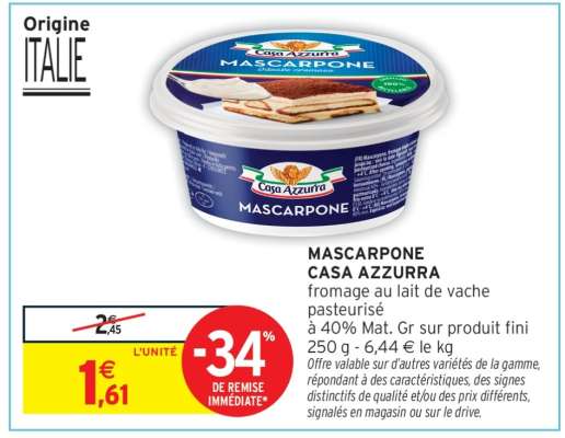 MASCARPONE "CASA AZZURRA"