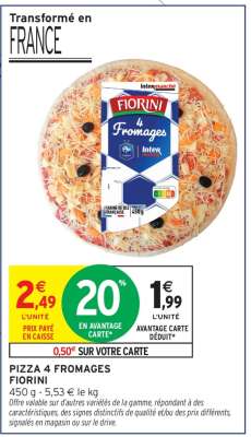 PIZZA 4 FROMAGES FIORINI