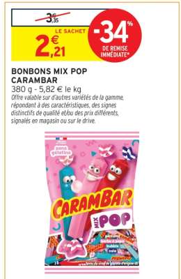 BONBONS MIX POP CARAMBAR