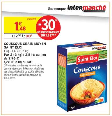 COUSCOUS GRAIN MOYEN SAINT ÉLOI