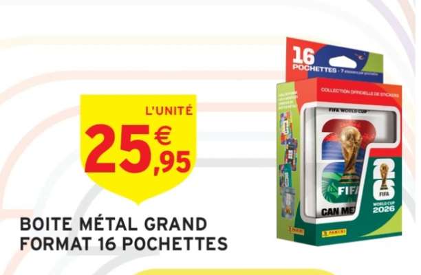 BOITE MÉTAL GRAND FORMAT 16 POCHETTES