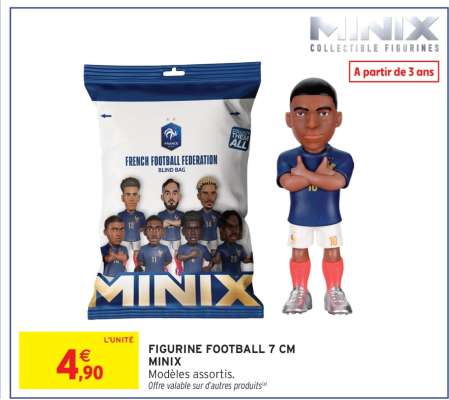 FIGURINE FOOTBALL 7 CM MINIX