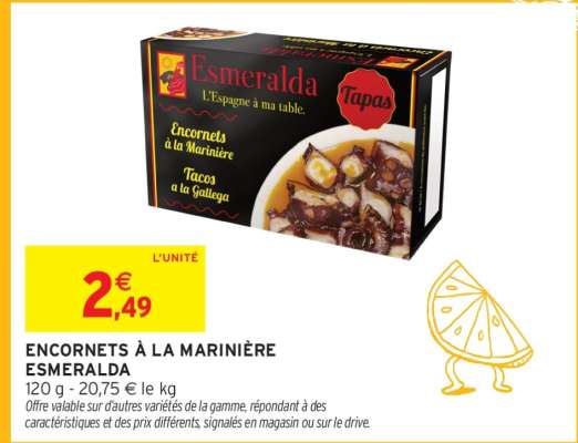ENCORNETS À LA MARINIÈRE ESMERALDA