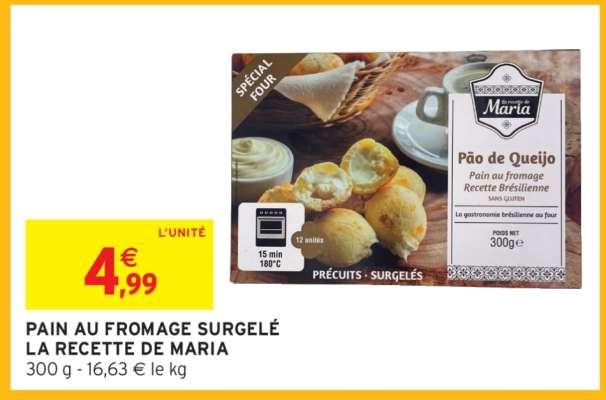 PAIN AU FROMAGE SURGELÉ LA RECETTE DE MARIA