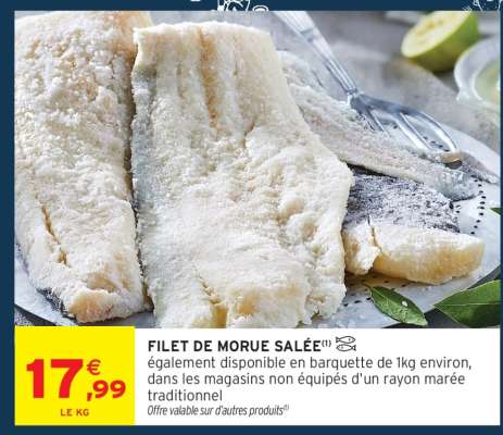FILET DE MORUE SALÉE
