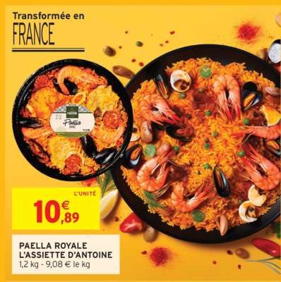 PAELLA ROYALE L'ASSIETTE D'ANTOINE