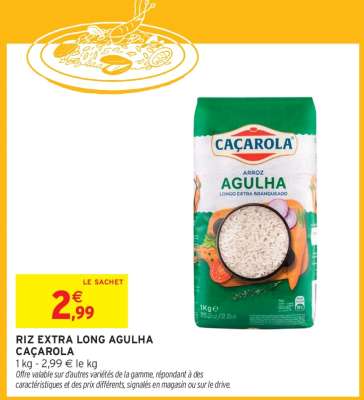 Riz Extra Long Agulha Cacarola