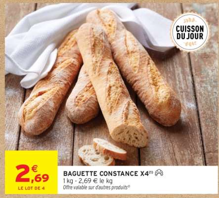 BAGUETTE CONSTANCE X4