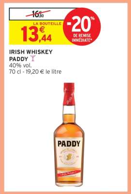 IRISH WHISKEY "PADDY"
