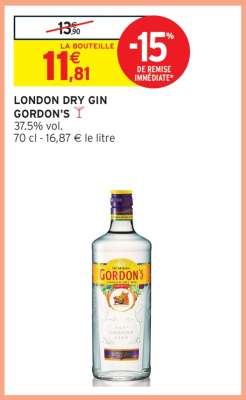London Dry Gin GORDON'S