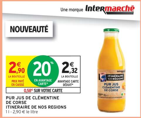 PUR JUS DE CLÉMENTINE DE CORSE ITINERAIRE DE NOS REGIONS