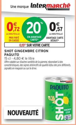 SHOT GINGEMBRE CITRON PAQUITO