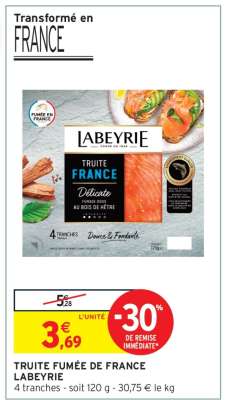 TRUITE FUMÉE DE FRANCE LABEYRIE