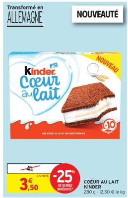 COEUR AU LAIT KINDER