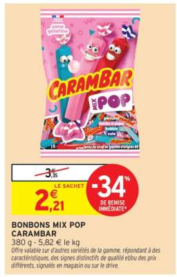 BONBONS MIX POP CARAMBAR